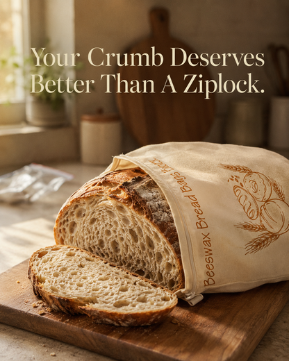 The Crust Keeper - 100% Natural Beeswax Bread Bag