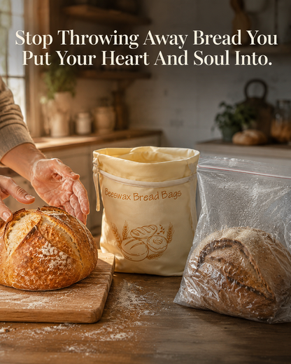 The Crust Keeper - 100% Natural Beeswax Bread Bag